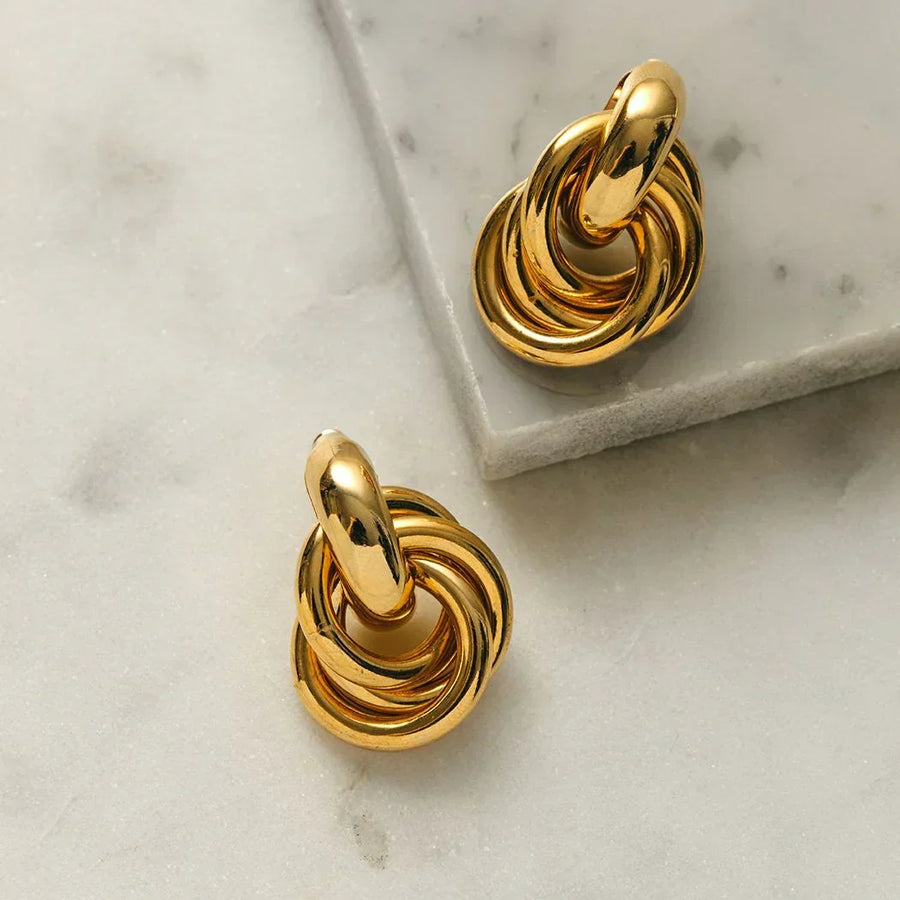 Orecchini statement intrecciati | Oro