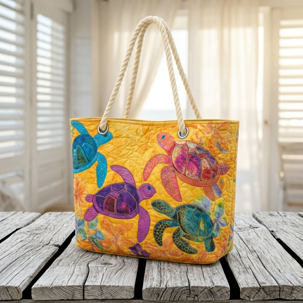 Borsa da Spiaggia - Sogno di Tartaruga Corallo