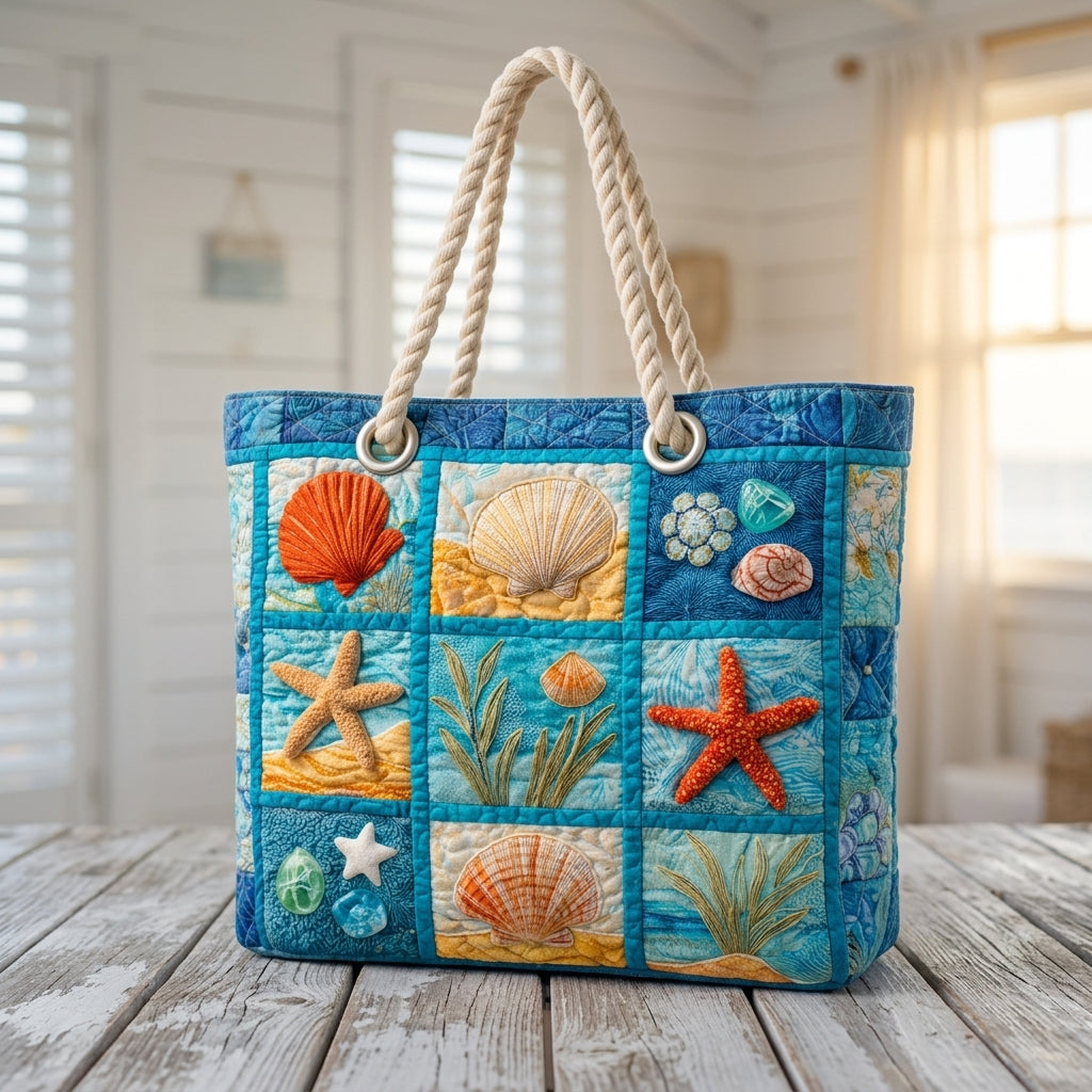 Borsa da Spiaggia - Conchiglie Costiere