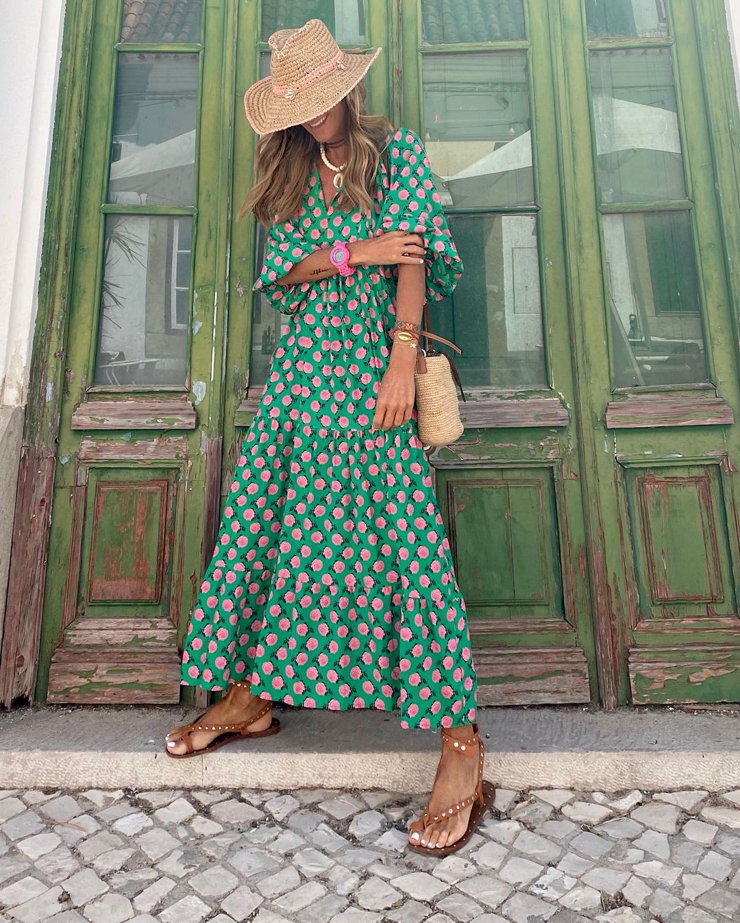 Smeralda | Abito lungo boho