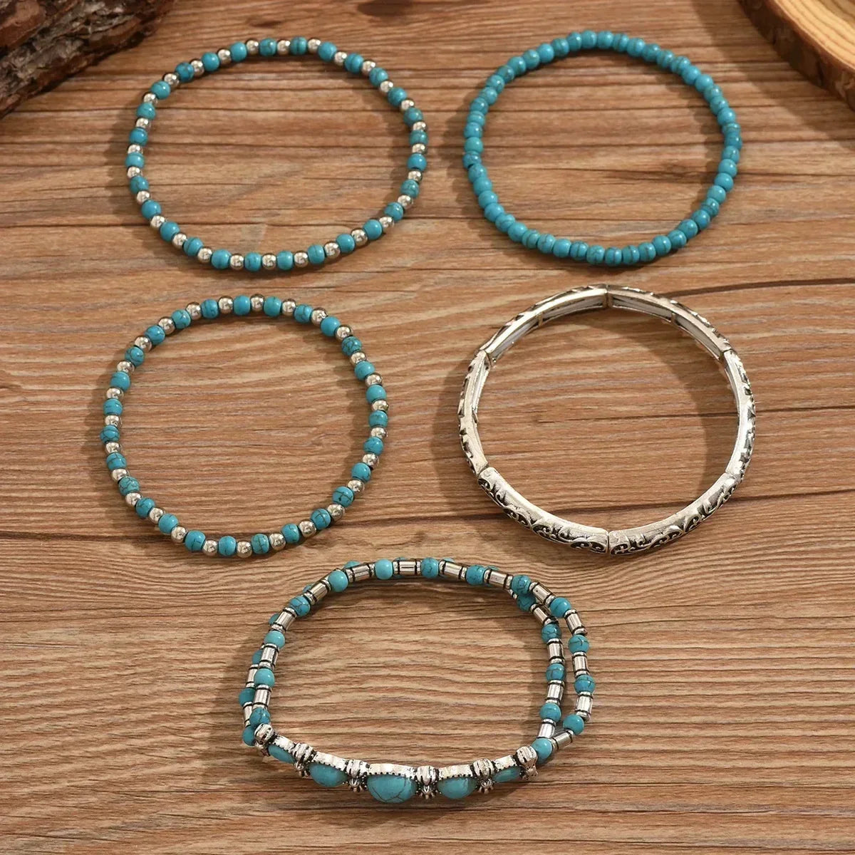 Mirella™ - Collezione di Bracciali Boho con Perline Turchesi