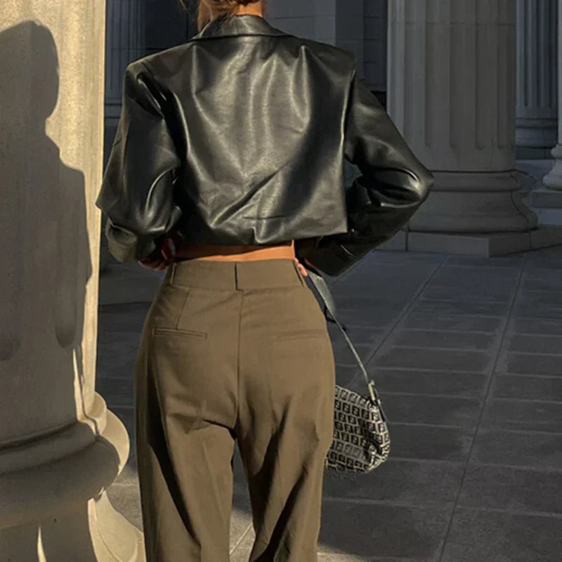 Elisa | Giacca elegante in similpelle