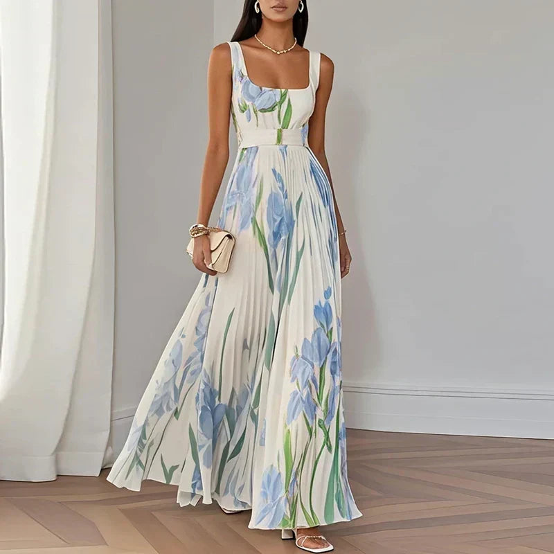 Oriah | Abito Maxi Linea A Floreale