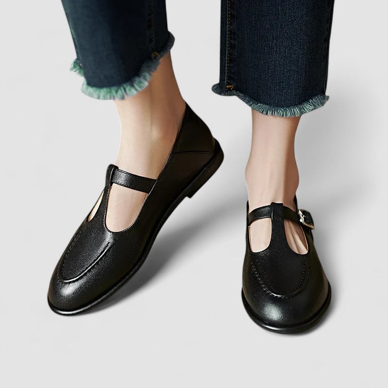 Camila – Scarpe ortopediche Mary Jane con tacco basso