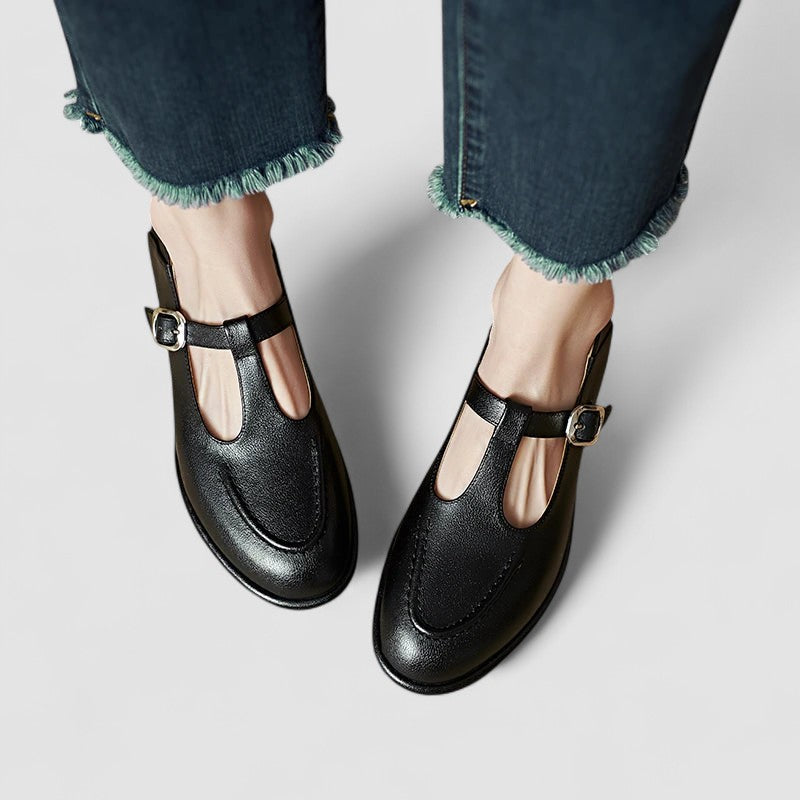 Camila – Scarpe ortopediche Mary Jane con tacco basso