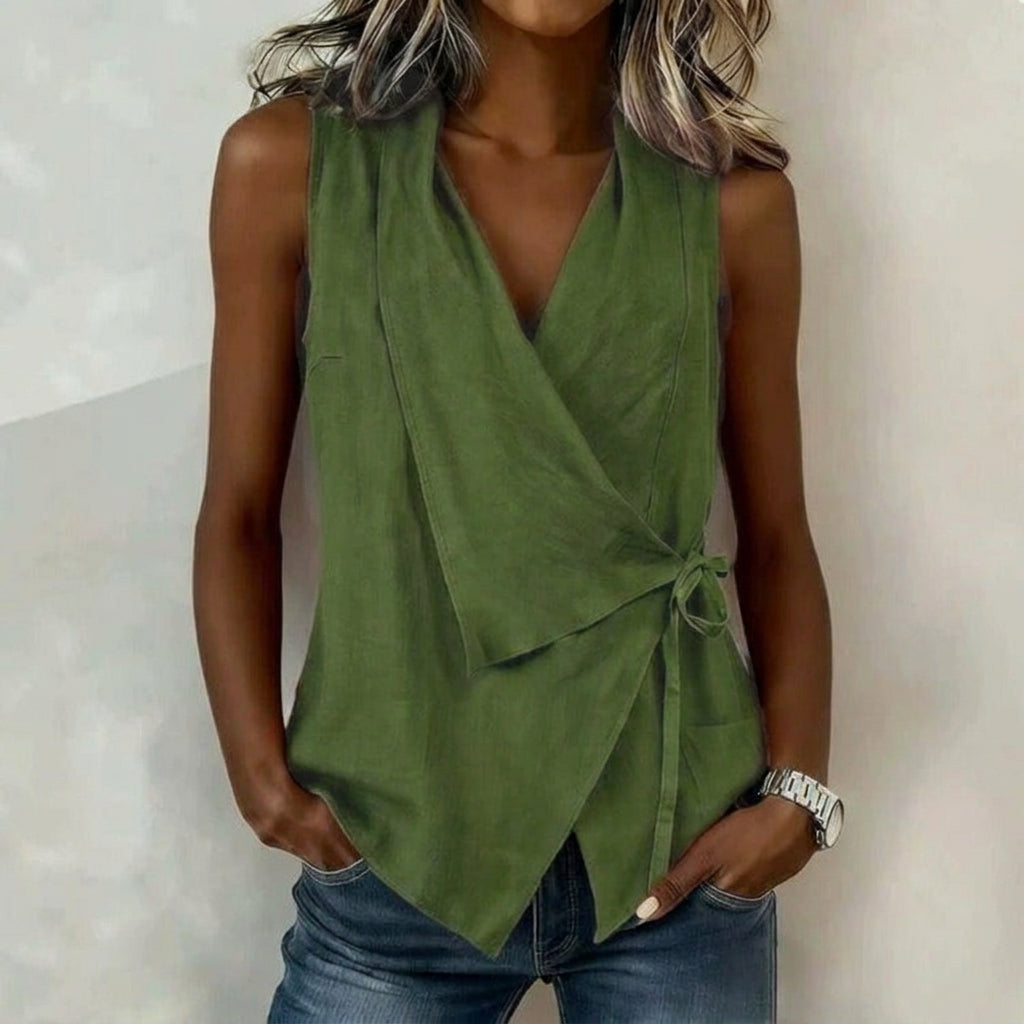 Terracotta | Blusa smanicata