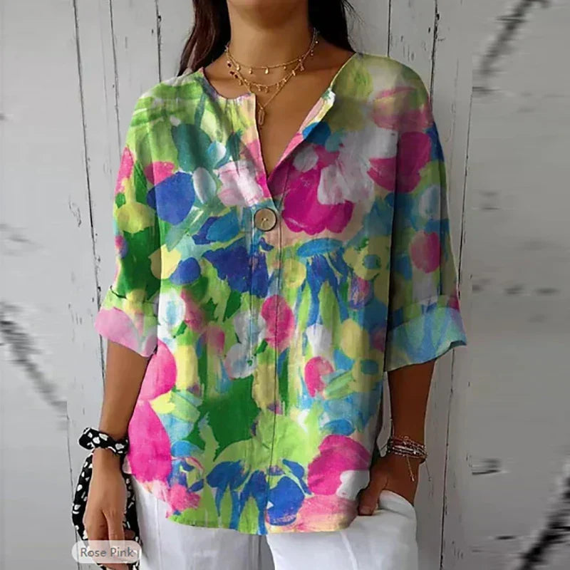 Camila | Blusa leggera da donna con stampa floreale
