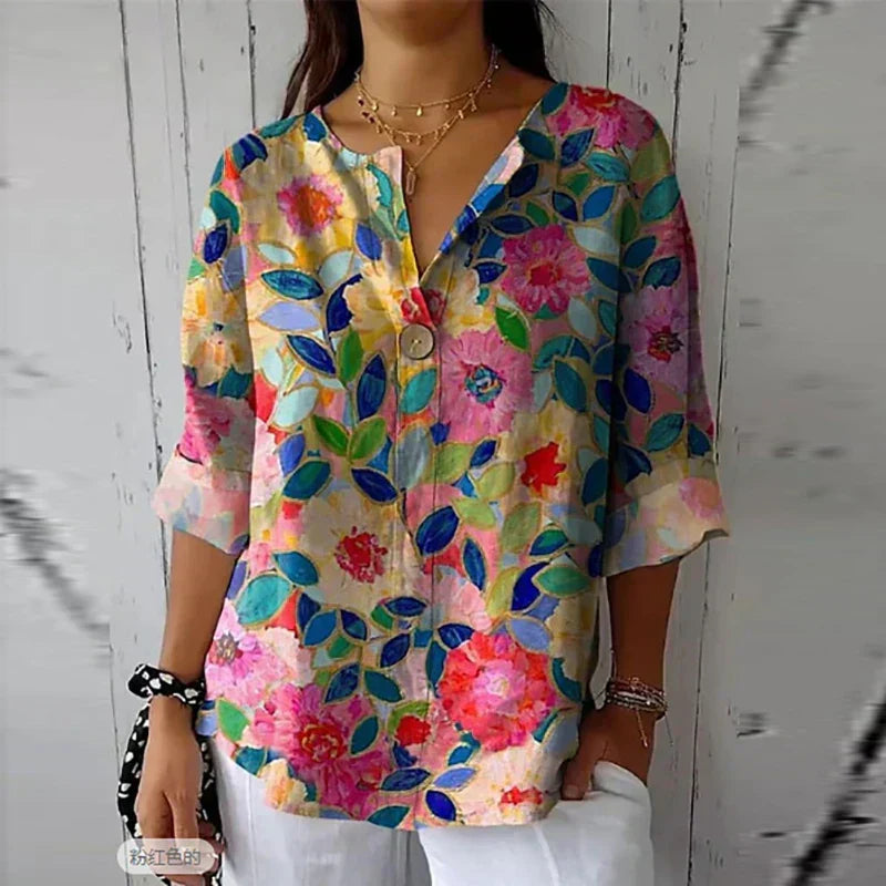 Camila | Blusa leggera da donna con stampa floreale