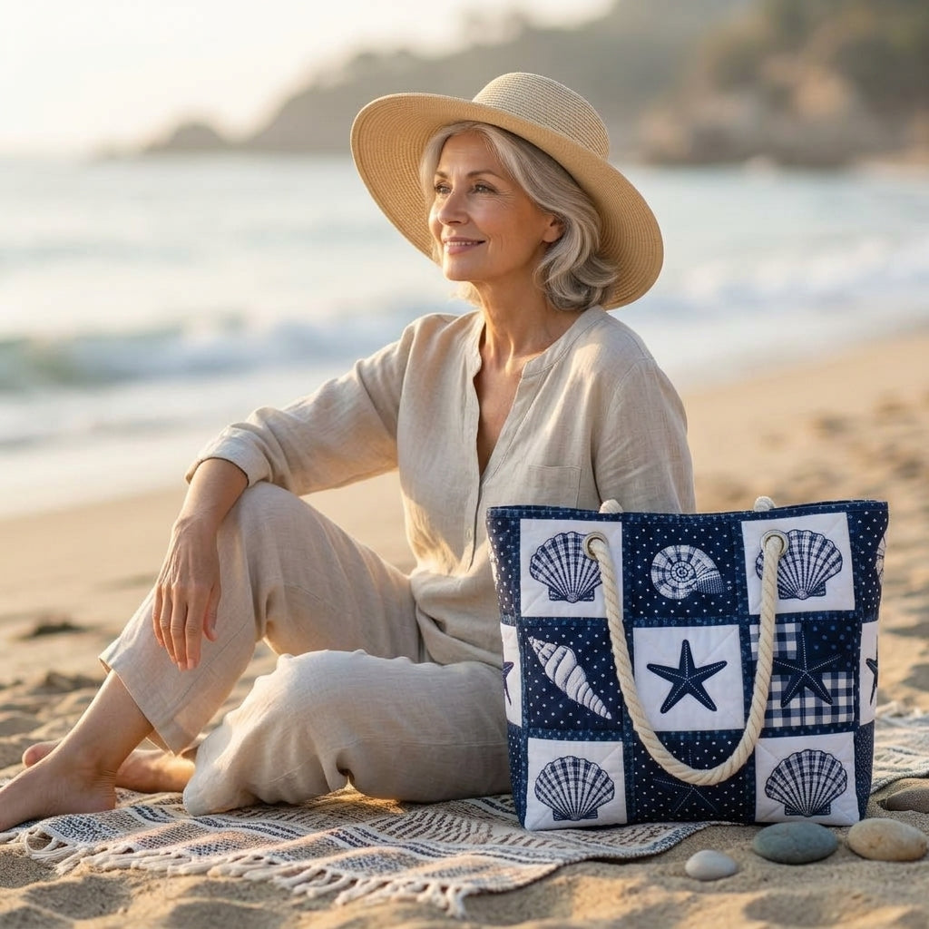 Borsa da Spiaggia - Serenità di Conchiglie