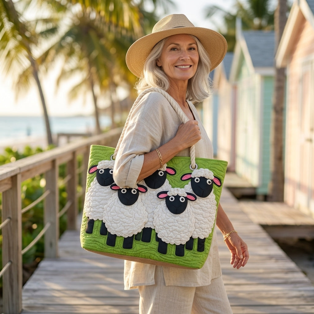 Borsa da Spiaggia - Cielo di Pecore