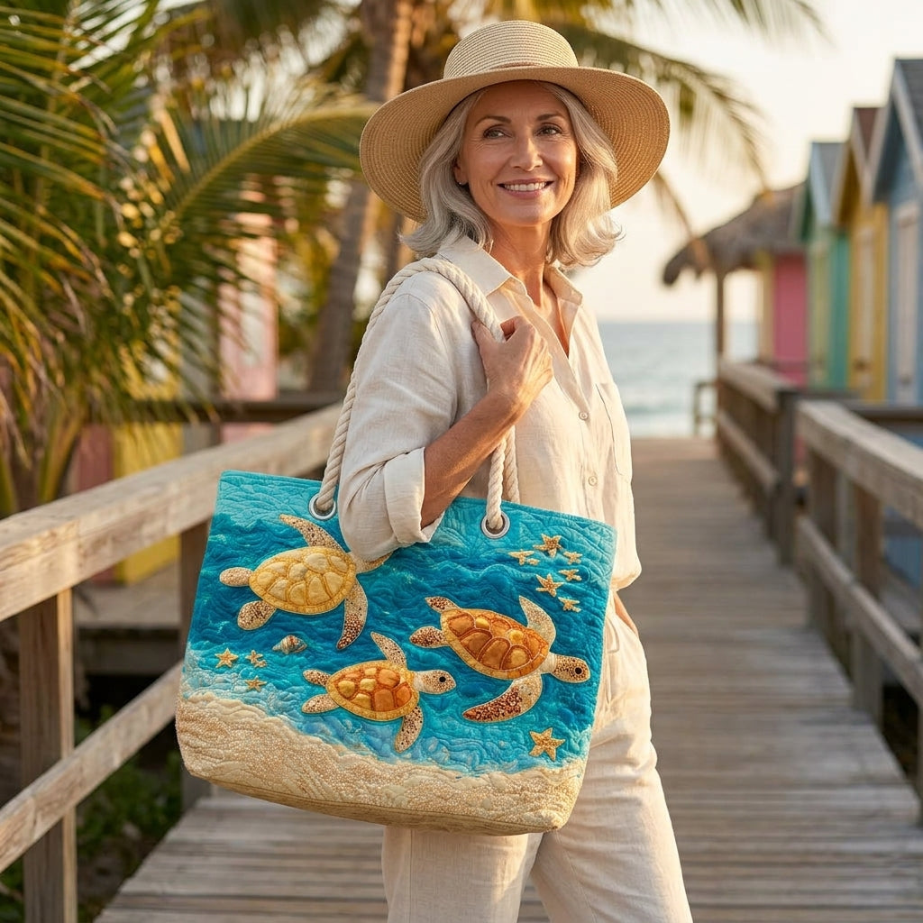 Borsa da Spiaggia - Costa della Tartaruga Dorata