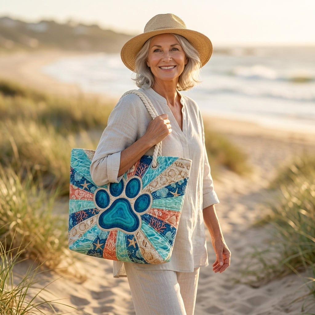 Borsa da Spiaggia - Impronta di Zampa
