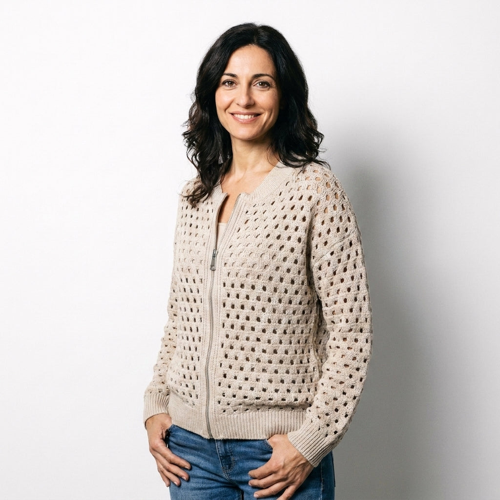 Sabbia | Cardigan premium in maglia