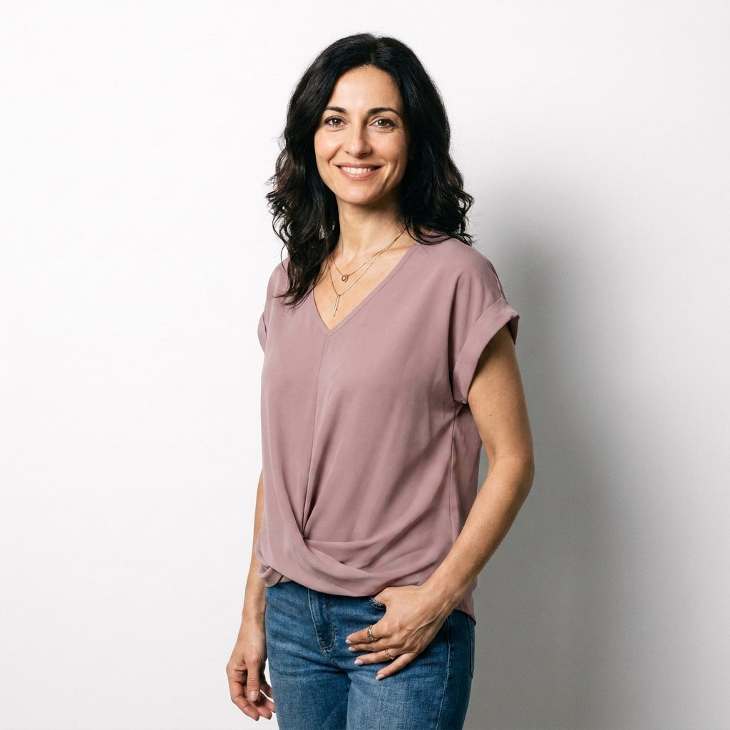 Chiara | Blusa casual con scollo a cuore