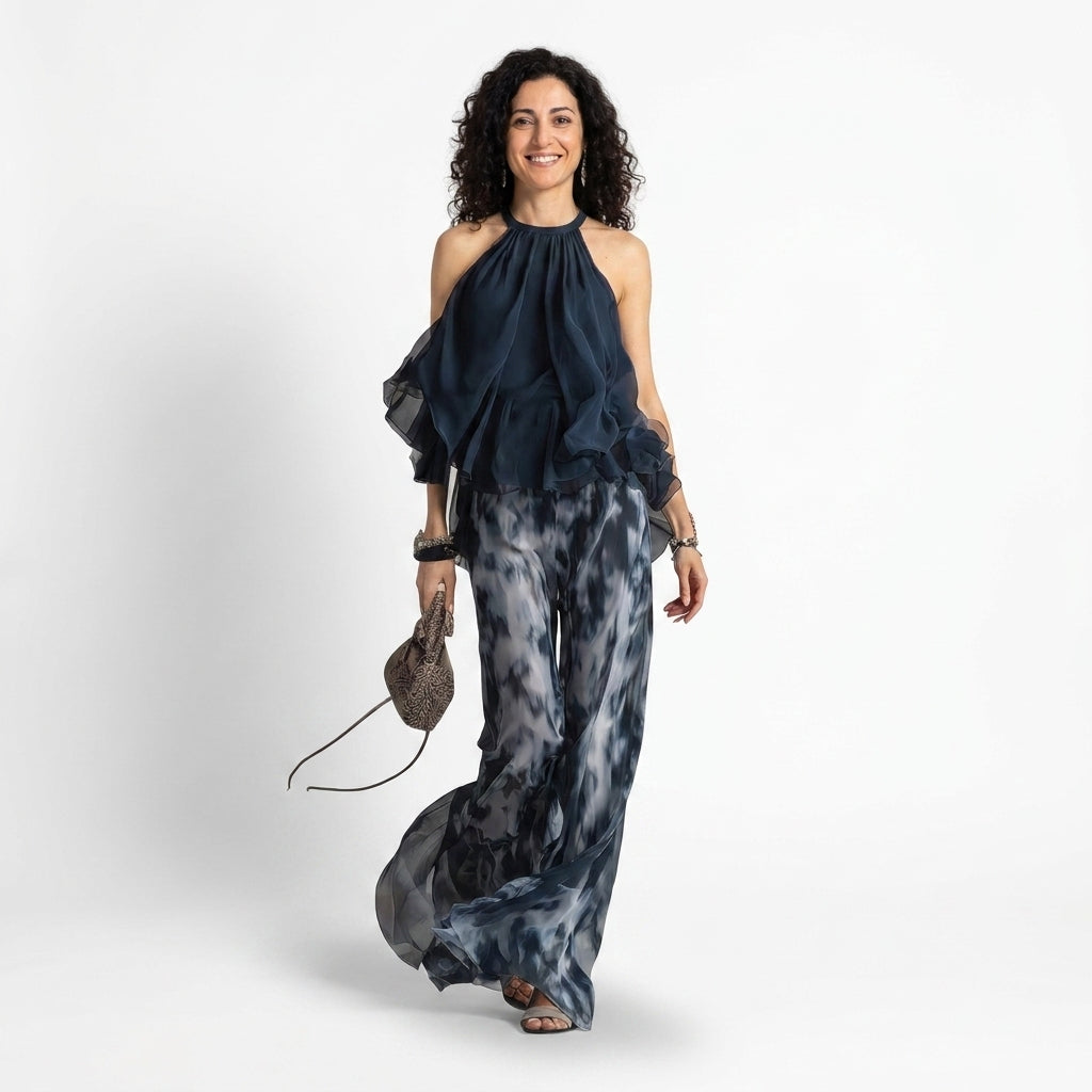 Elisa | Completo elegante e leggero con top fluido e pantaloni ampi