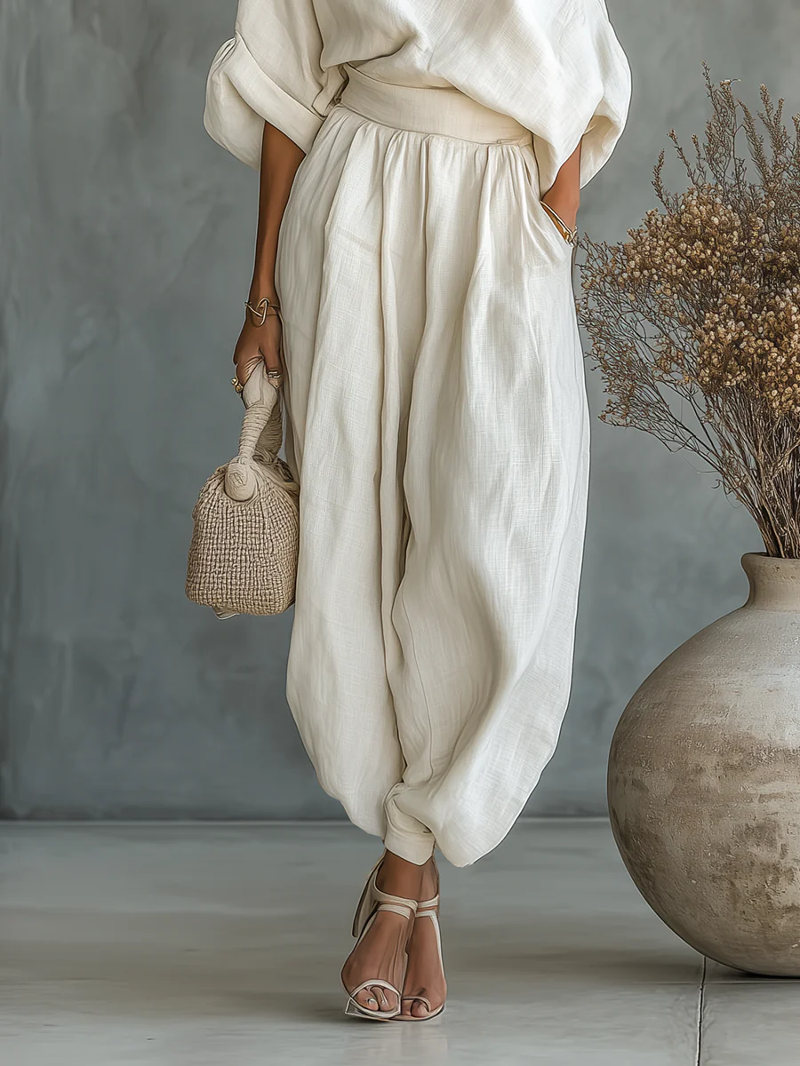 Leonor | Elegante completo due pezzi monospalla
