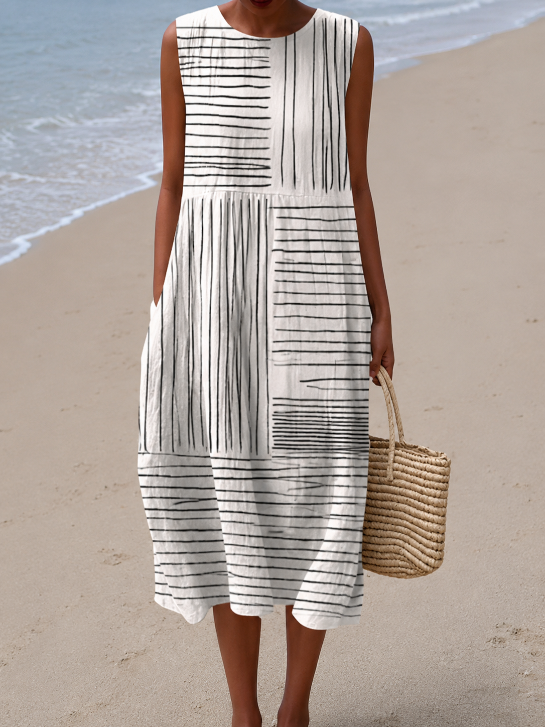 Rina™ Abito Midi Stampato