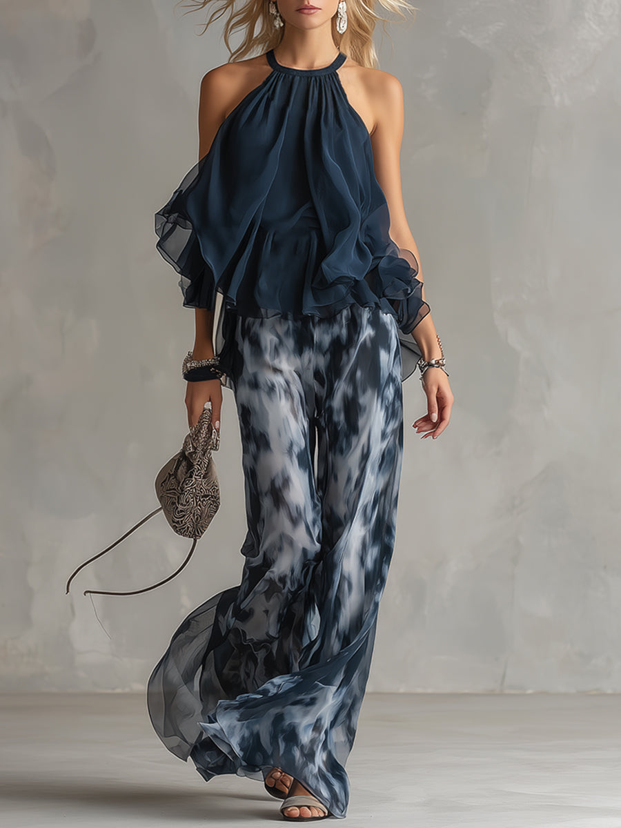 Elisa | Completo elegante e leggero con top fluido e pantaloni ampi
