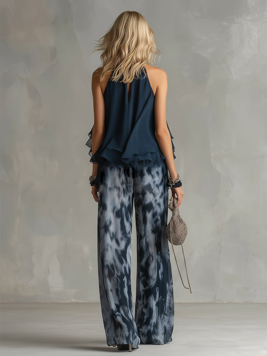 Elisa | Completo elegante e leggero con top fluido e pantaloni ampi