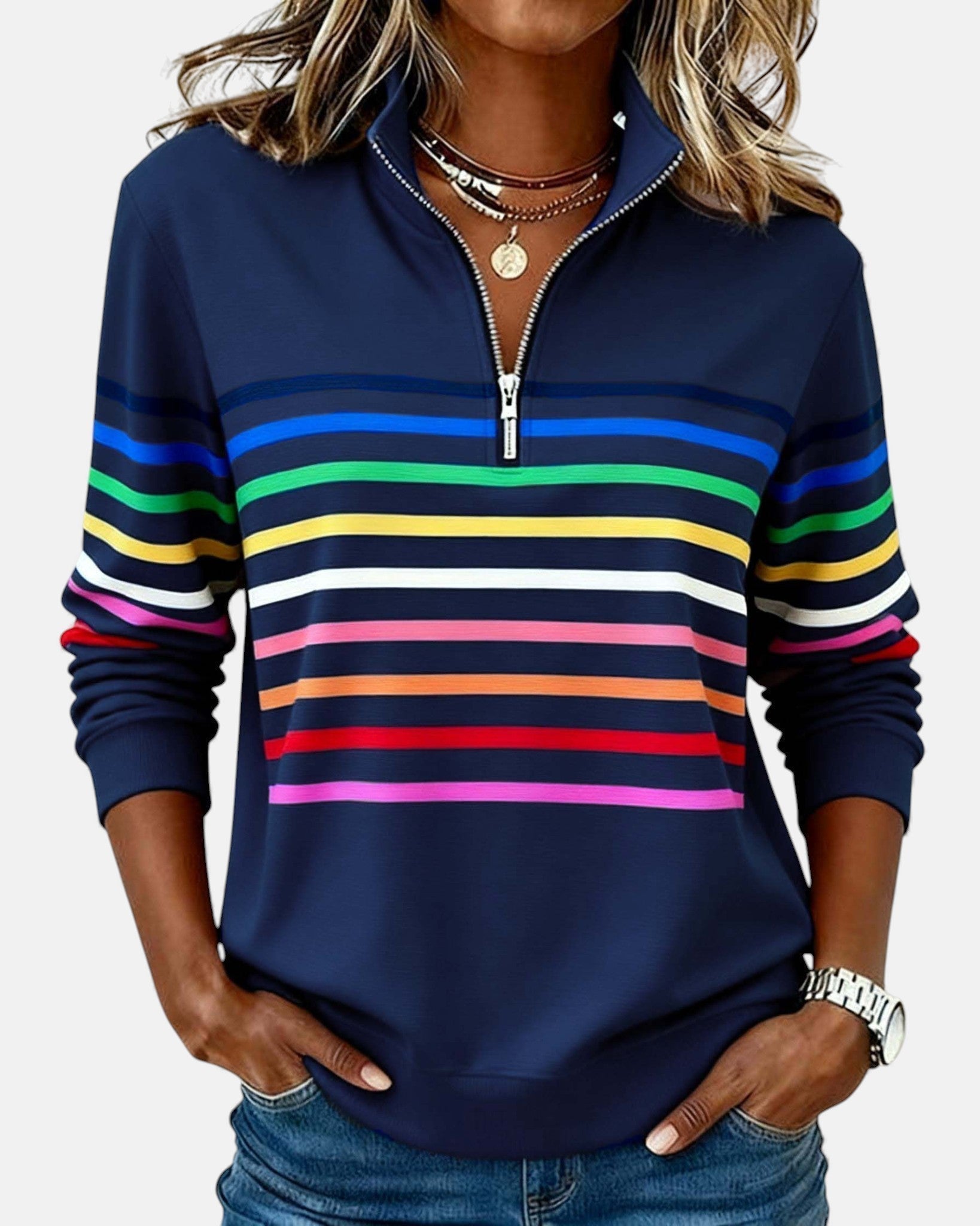 Irene | Maglione a righe comodo