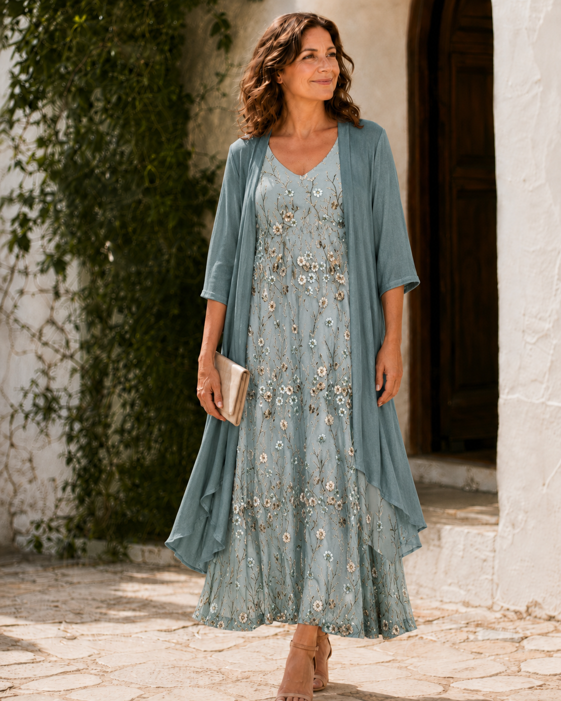 Abito Duster in Pizzo