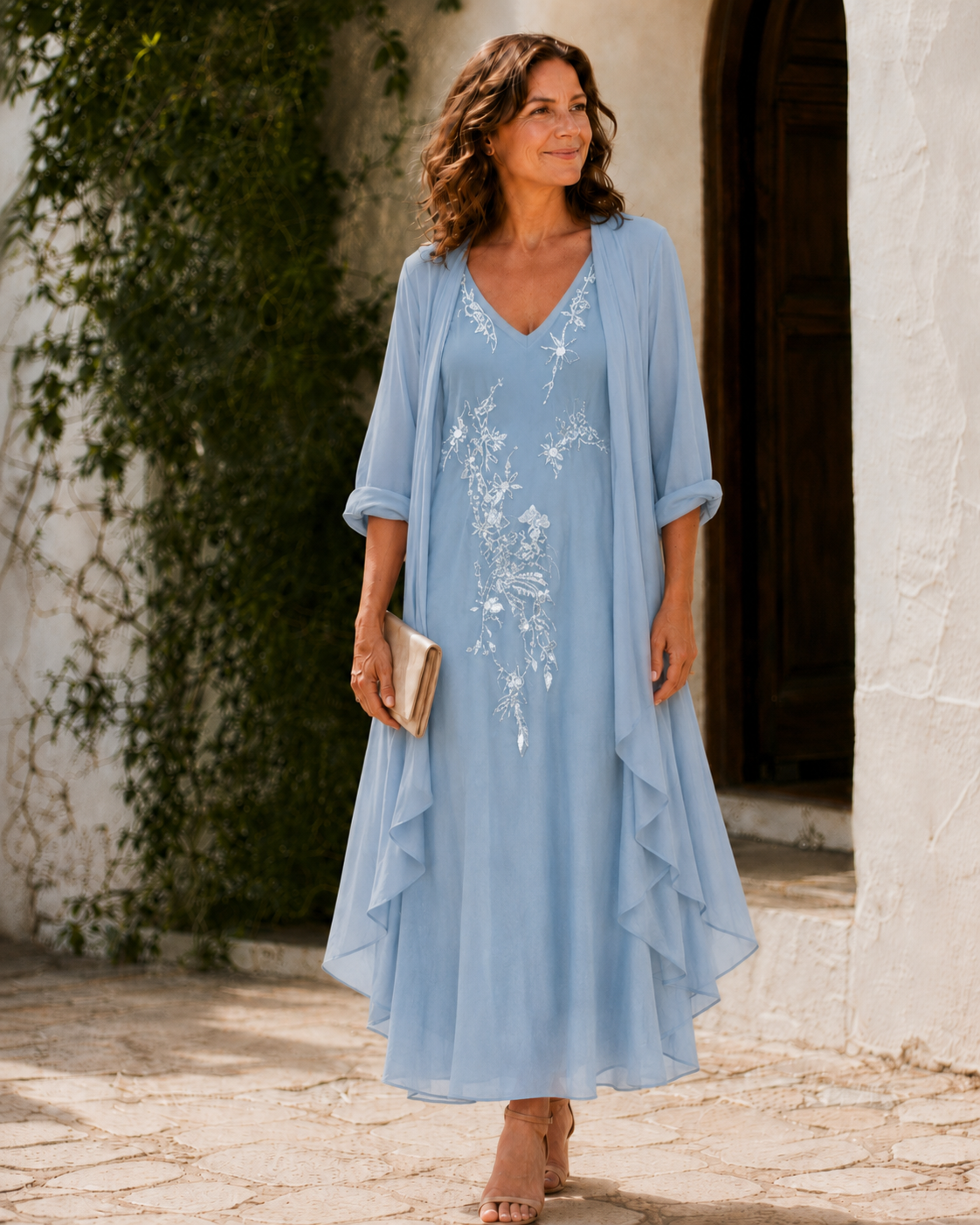 Abito Duster in Pizzo