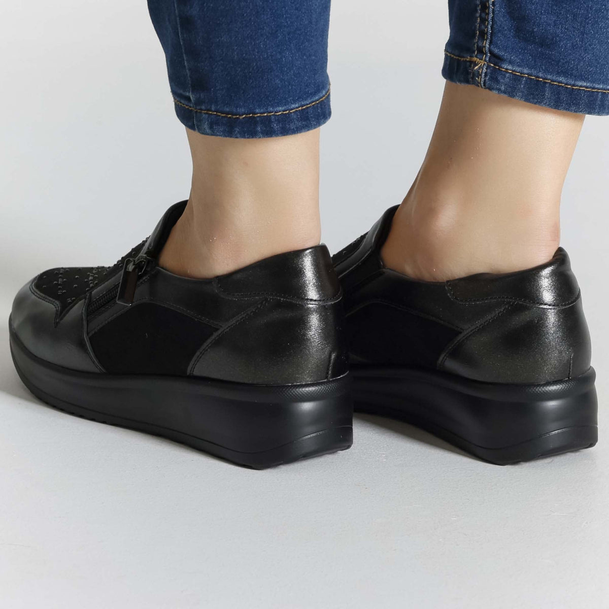 Gaia - Mocassino Comodo con zip