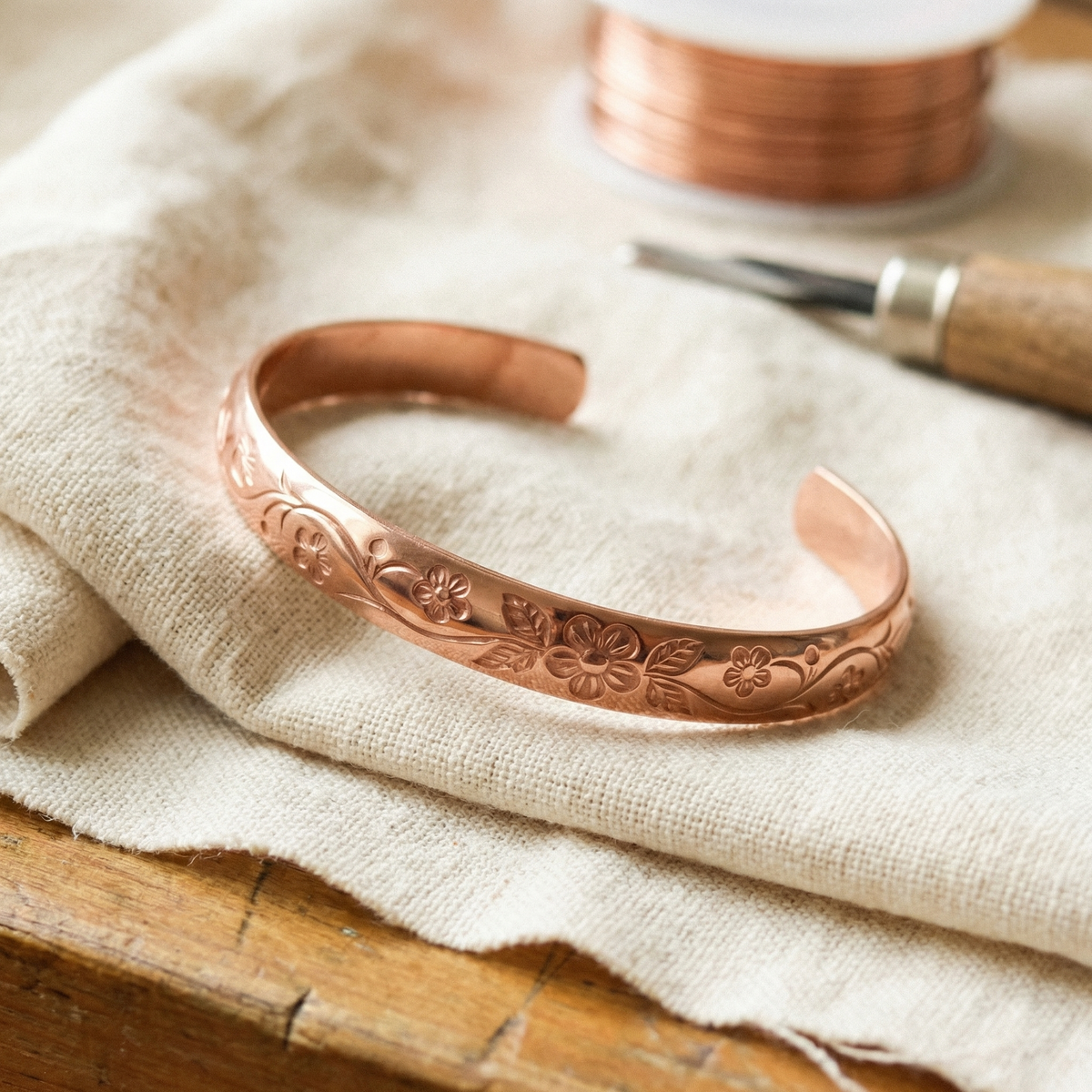 Bracciale in Rame di Valentini & Morelli Roma - Fioritura