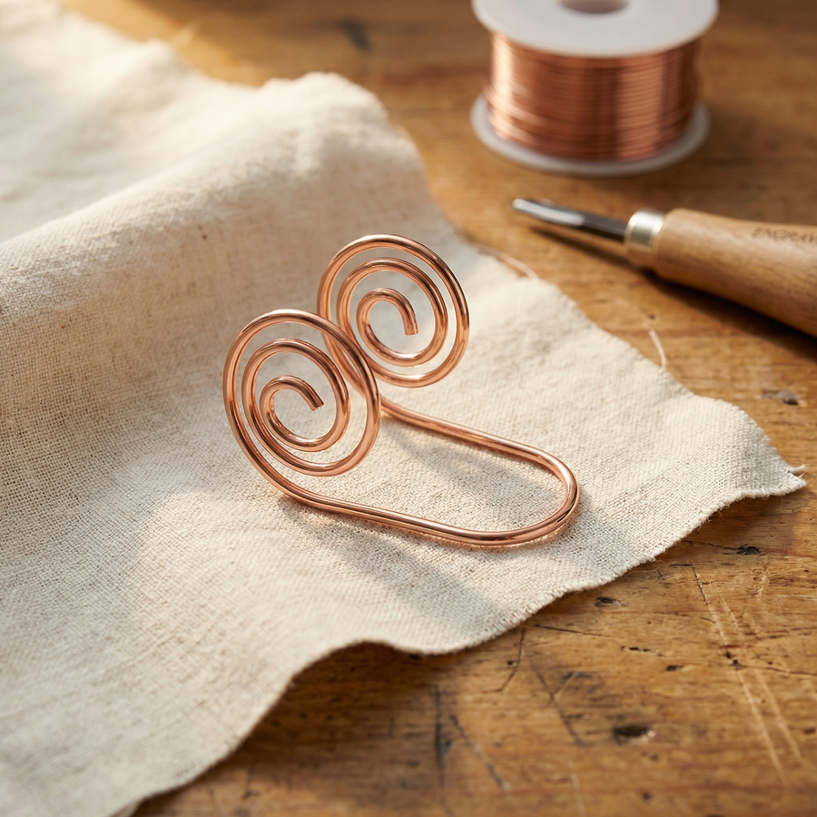 Spirale a Mano in Rame di Valentini & Morelli Roma - Intreccio