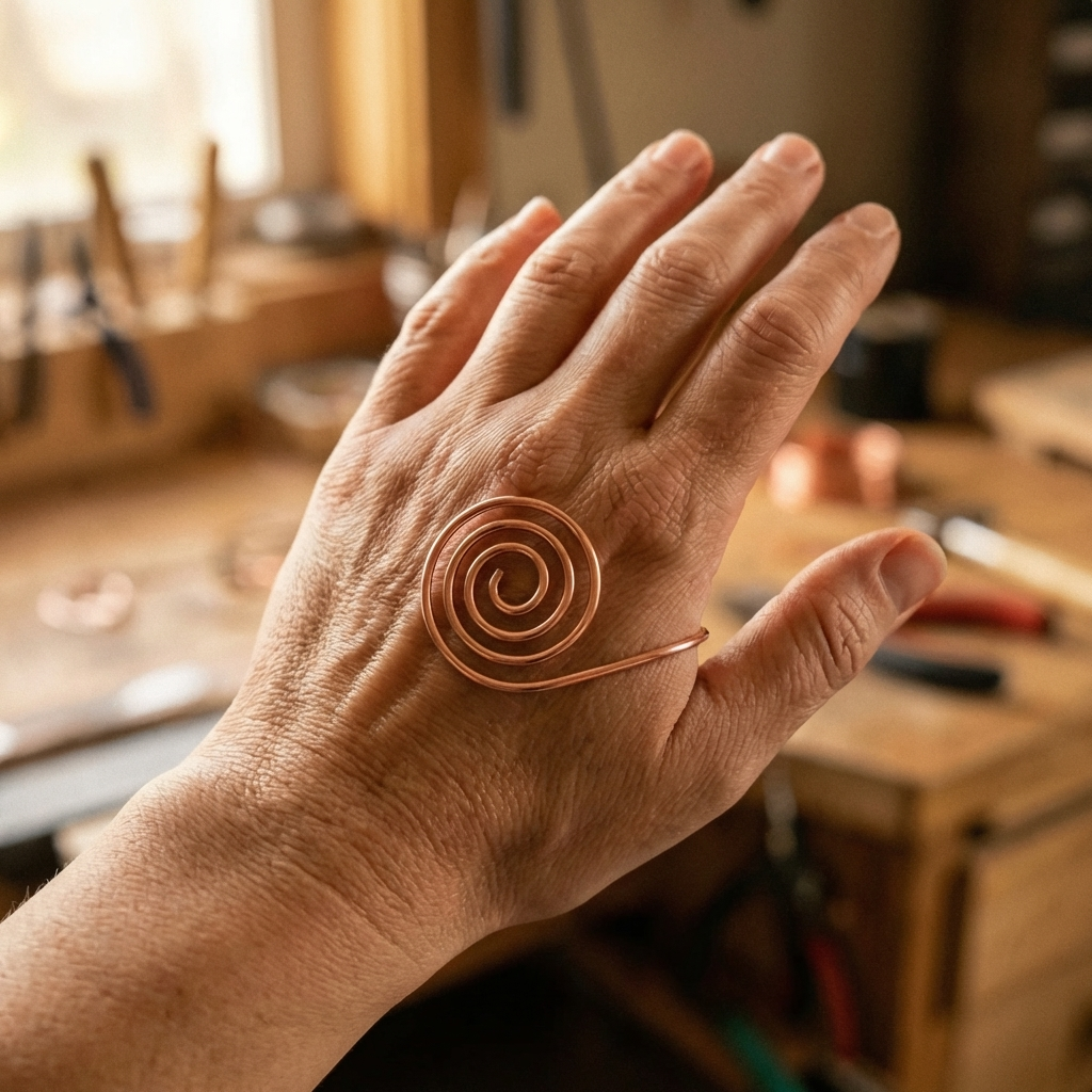 Spirale a Mano in Rame di Valentini & Morelli Roma - Intreccio