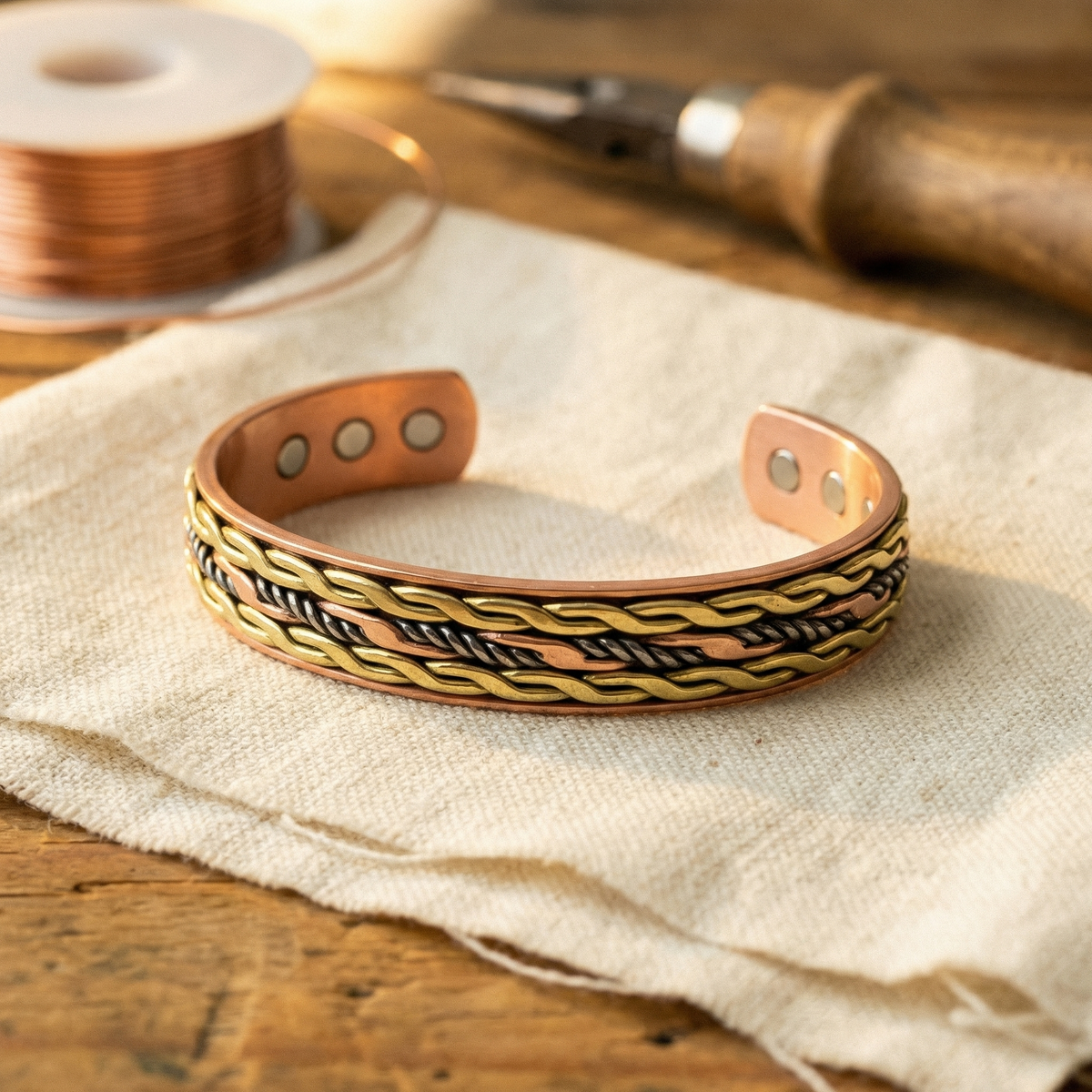 Bracciale in Rame di Valentini & Morelli Roma - Weave