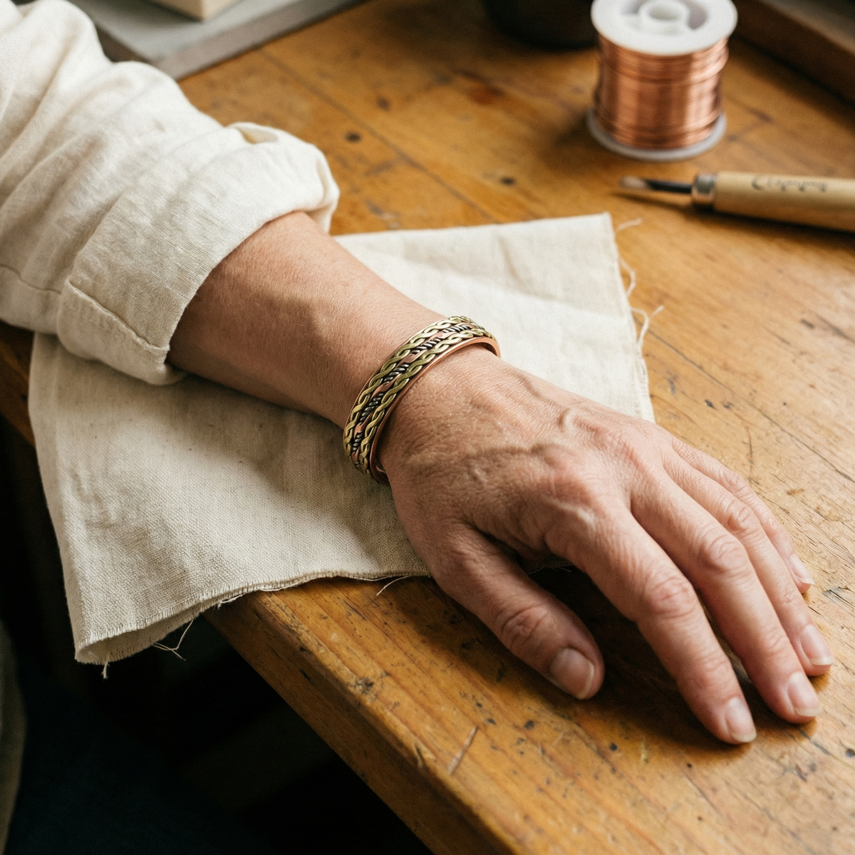 Bracciale in Rame di Valentini & Morelli Roma - Weave