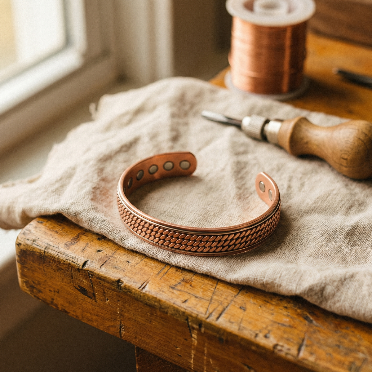 Bracciale in Rame di Valentini & Morelli Roma - Wave