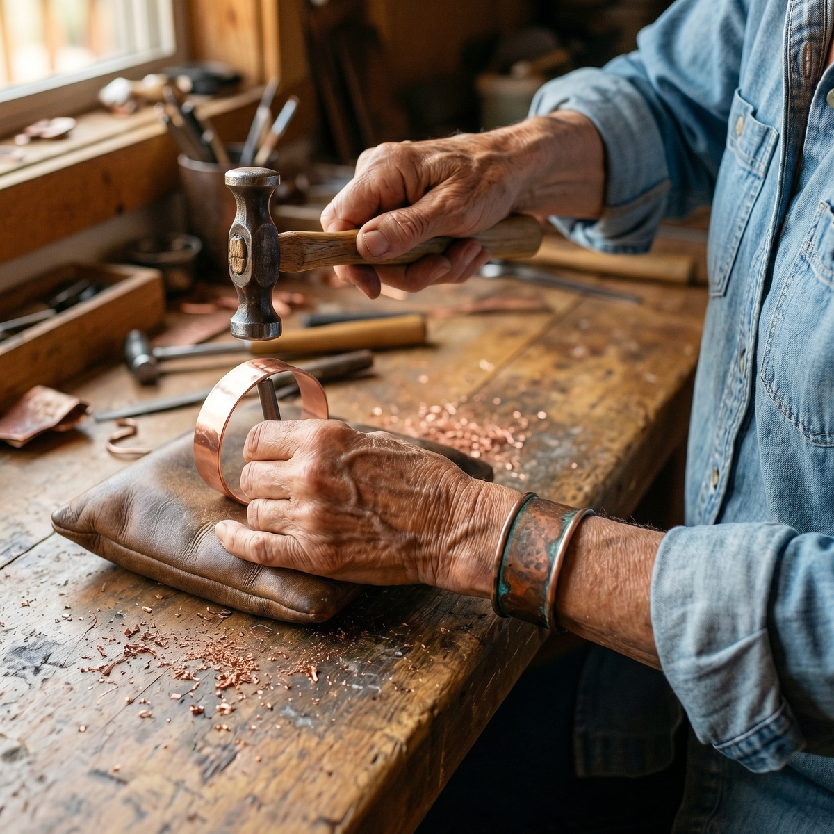 Bracciale in Rame di Valentini & Morelli Roma - Muschio