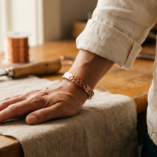 Bracciale in Rame di Valentini & Morelli Roma - Furrow
