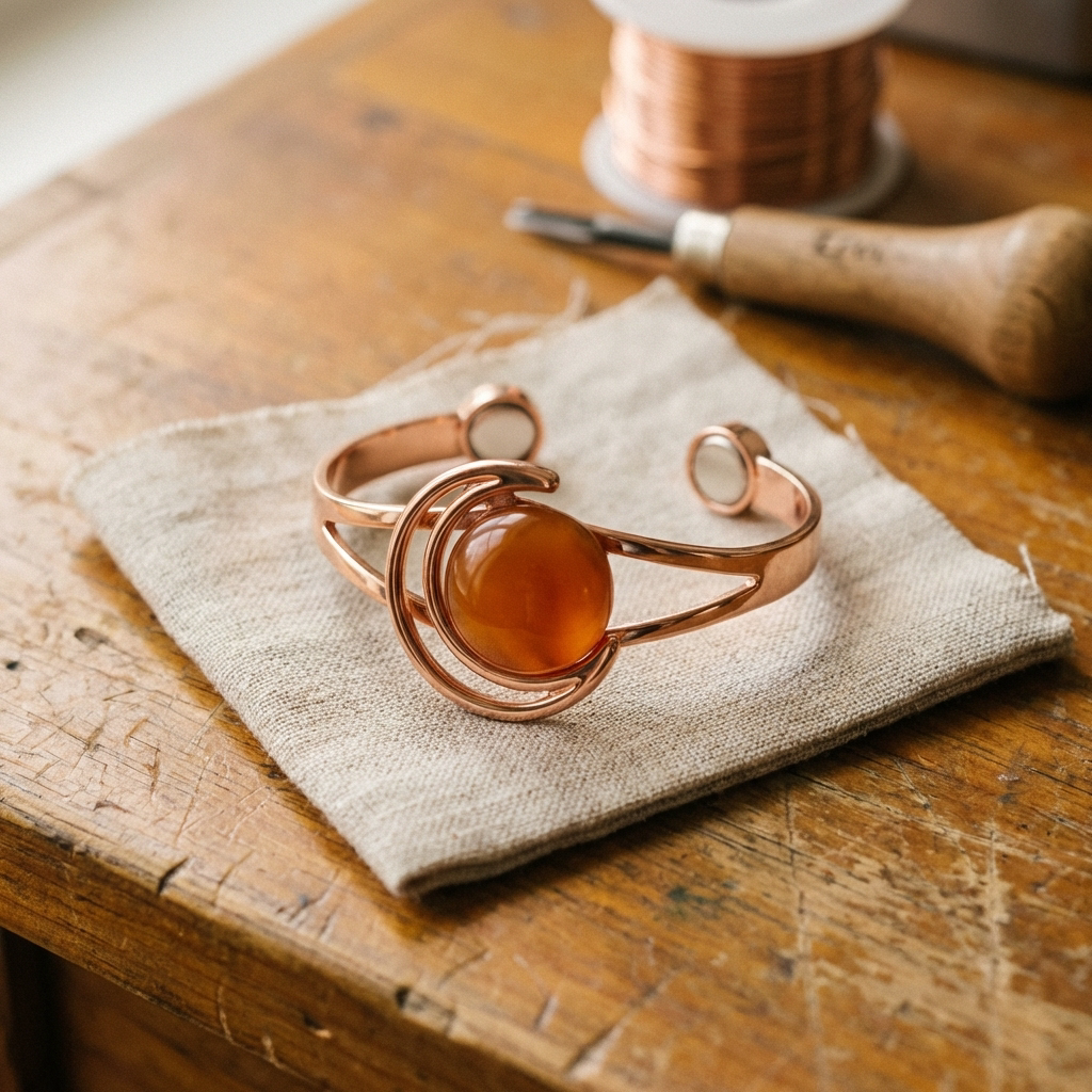 Bracciale in Rame di Valentini & Morelli Roma - Arancione