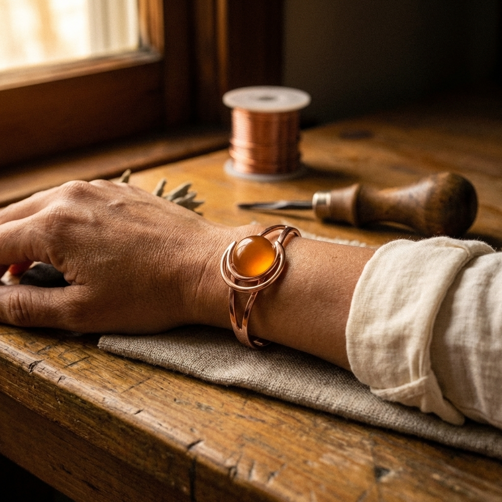 Bracciale in Rame di Valentini & Morelli Roma - Arancione