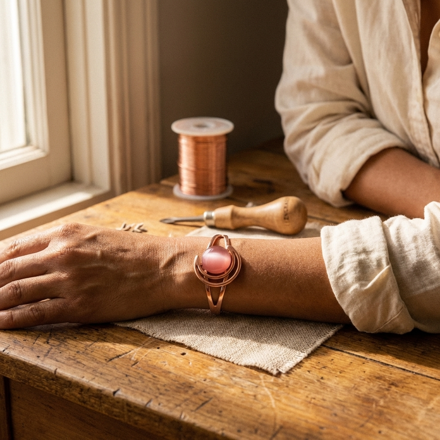 Bracciale in Rame di Valentini & Morelli Roma - Rosa
