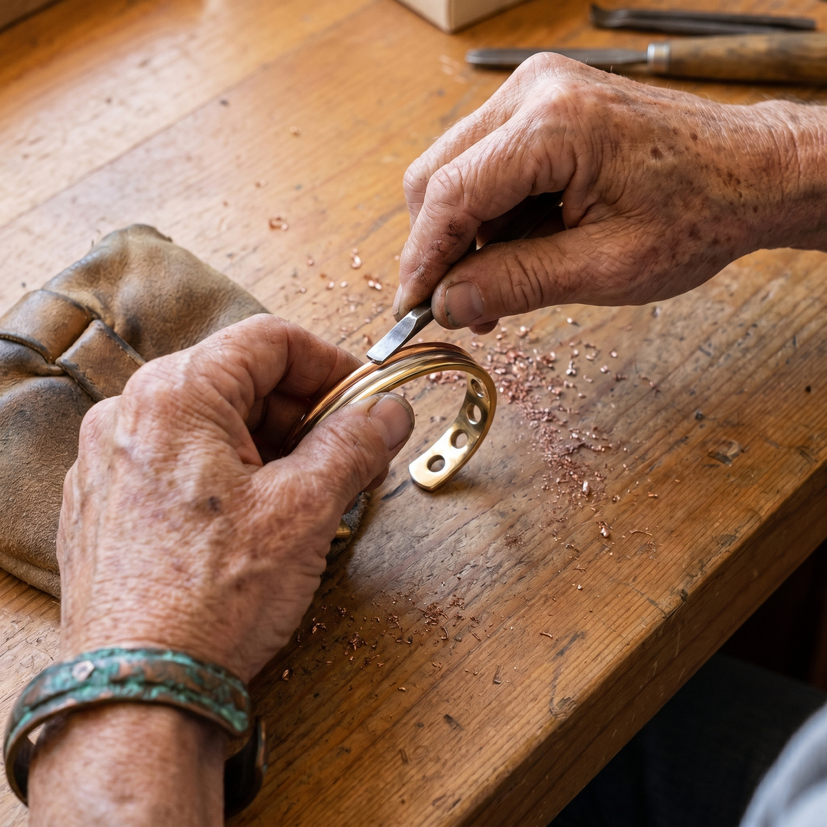 Bracciale in Rame di Valentini & Morelli Roma - Faggio