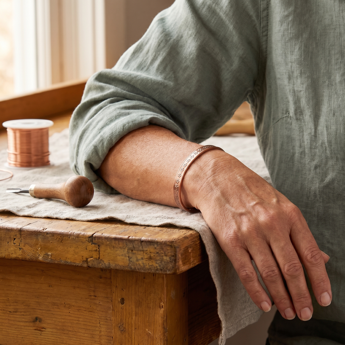 Bracciale in Rame di Valentini & Morelli Roma - Ruggine