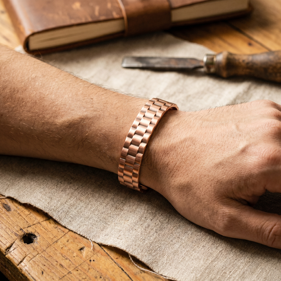 Bracciale in Rame per Uomo di Valentini & Morelli Roma - Ore