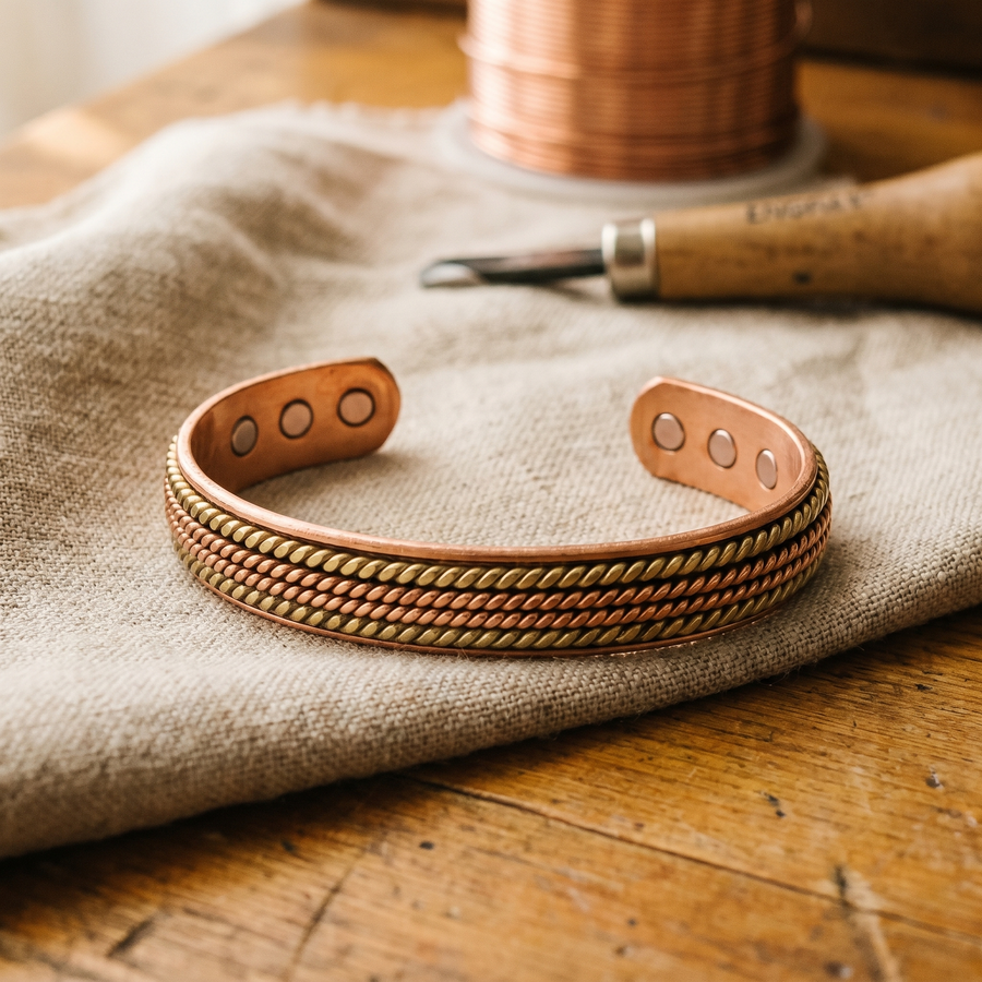 Bracciale in Rame di Valentini & Morelli Roma - Ambra