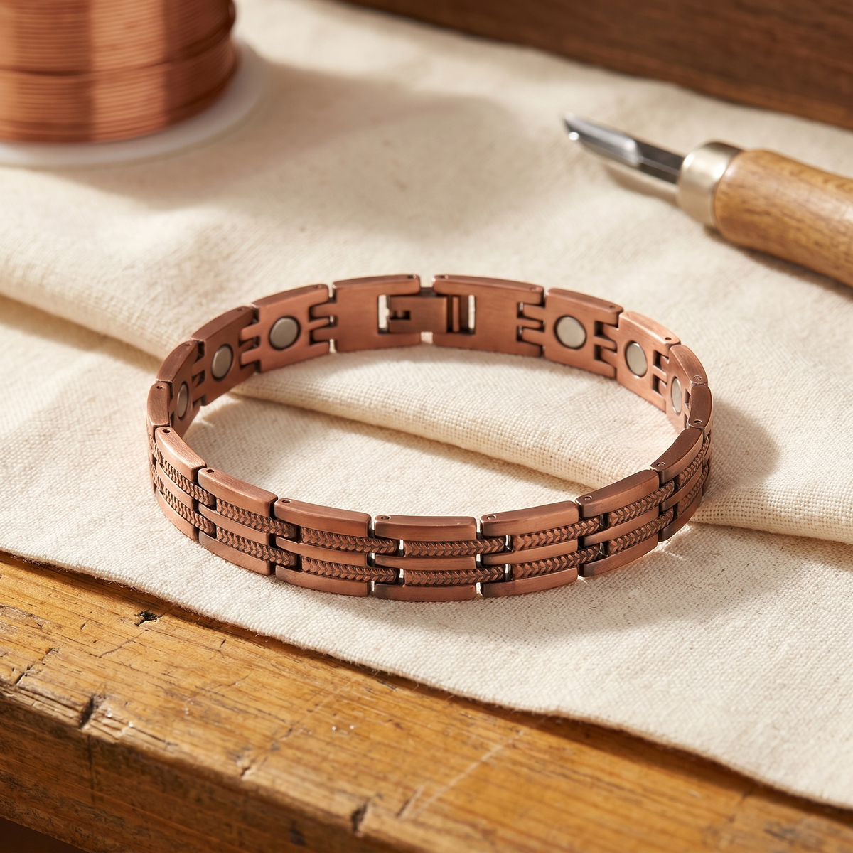 Bracciale in Rame per Uomo di Valentini & Morelli Roma - Pike
