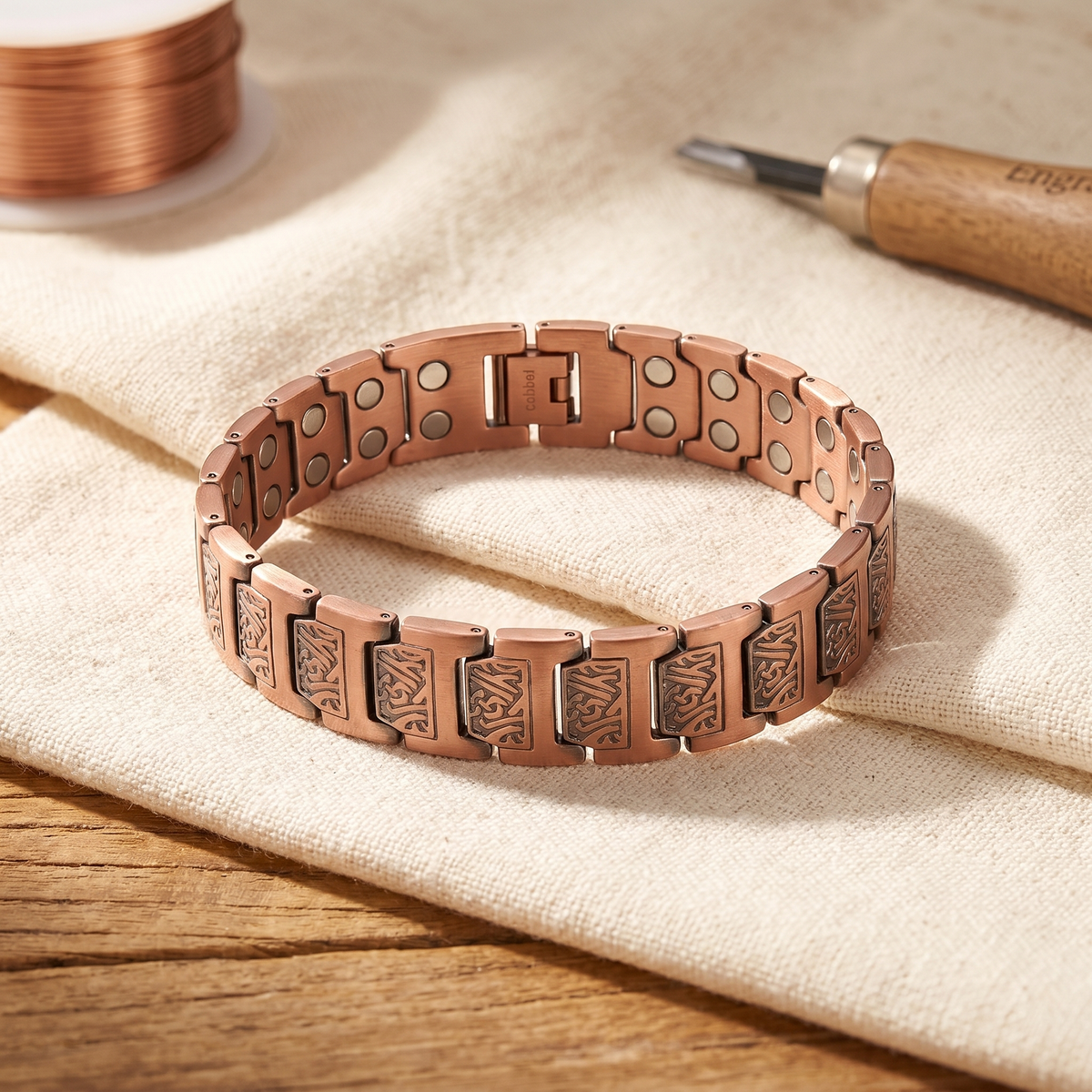 Bracciale in Rame per Uomo di Valentini & Morelli Roma - Glen
