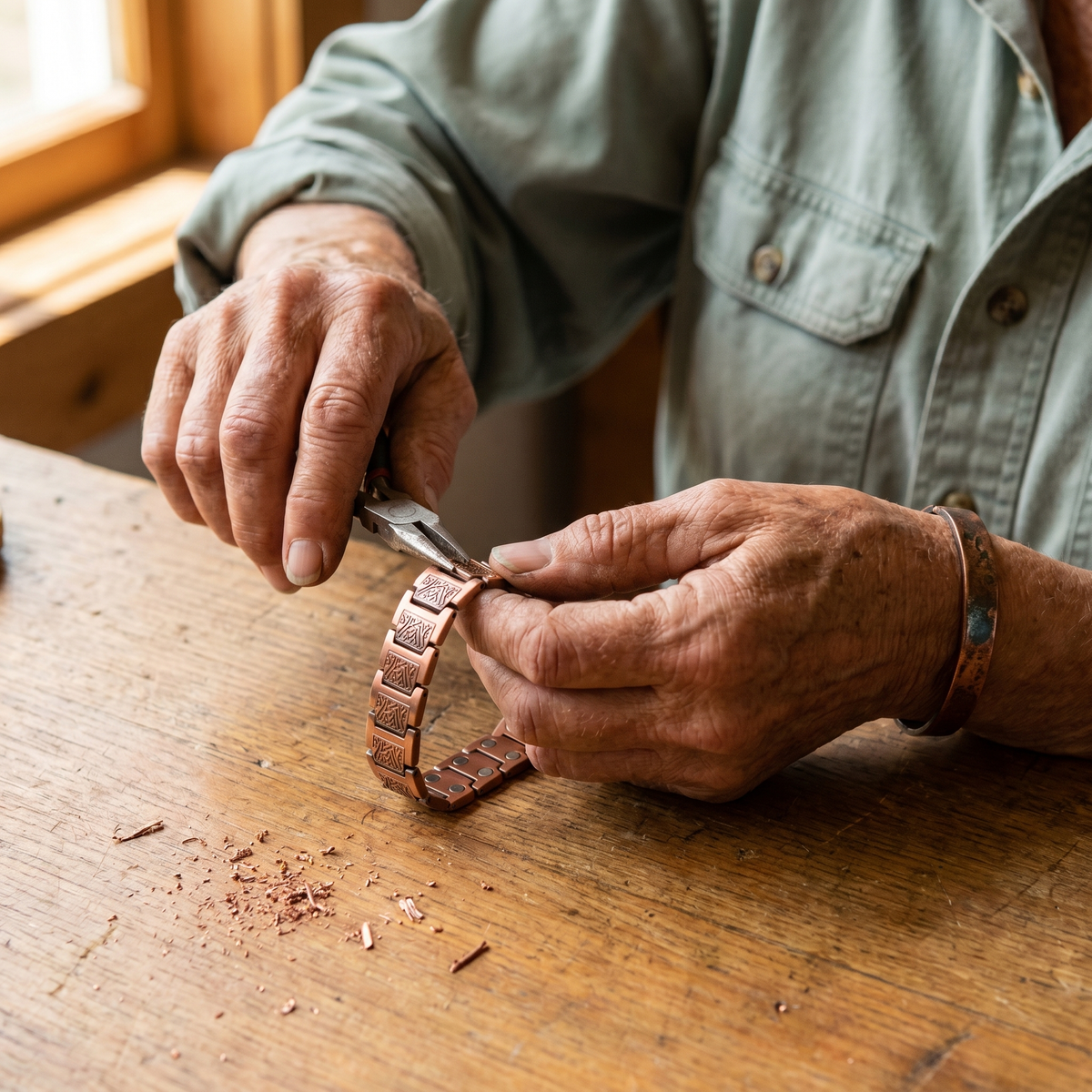 Bracciale in Rame per Uomo di Valentini & Morelli Roma - Glen