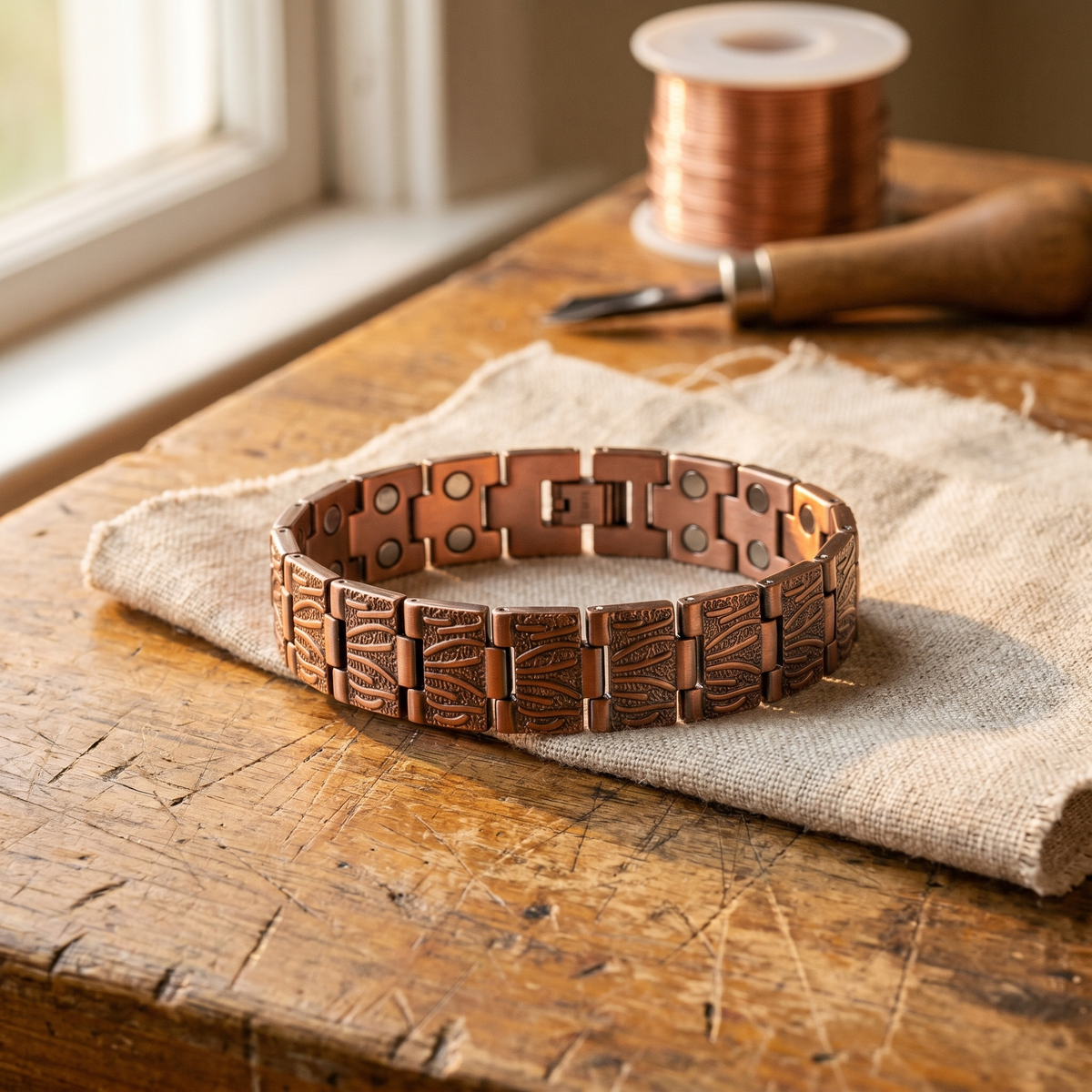 Bracciale in Rame per Uomo di Valentini & Morelli Roma - Grit