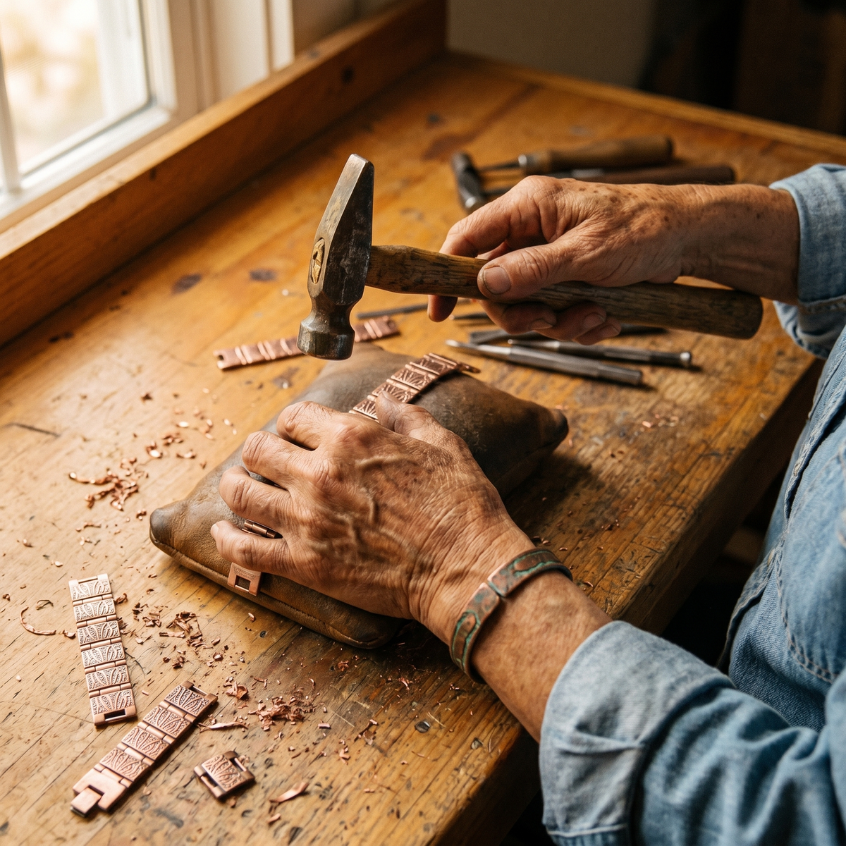 Bracciale in Rame per Uomo di Valentini & Morelli Roma - Grit