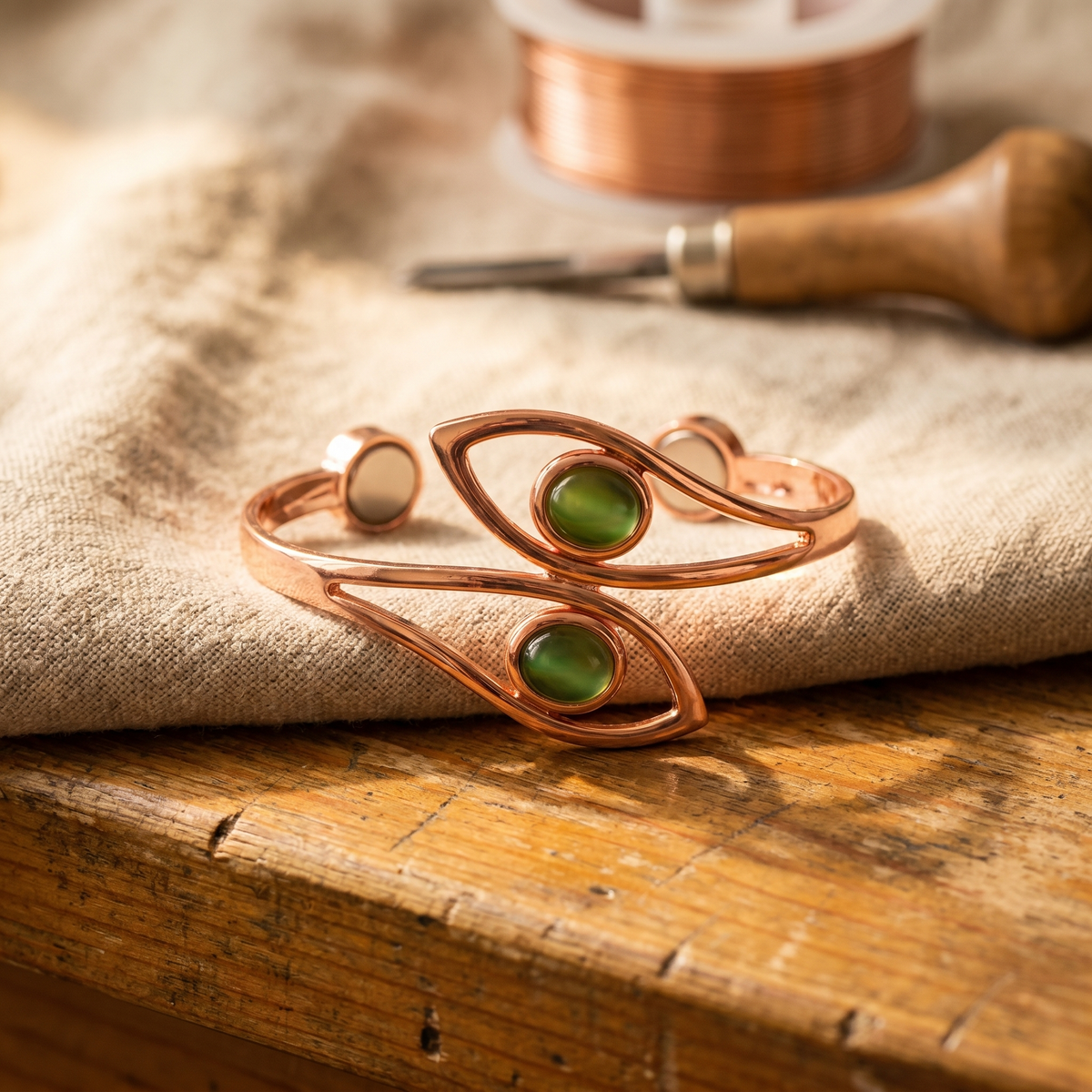 Bracciale in Rame di Valentini & Morelli Roma - Opale