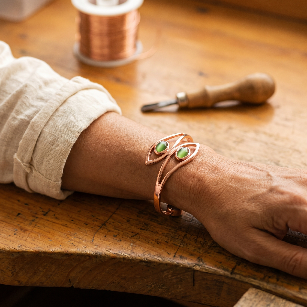 Bracciale in Rame di Valentini & Morelli Roma - Opale