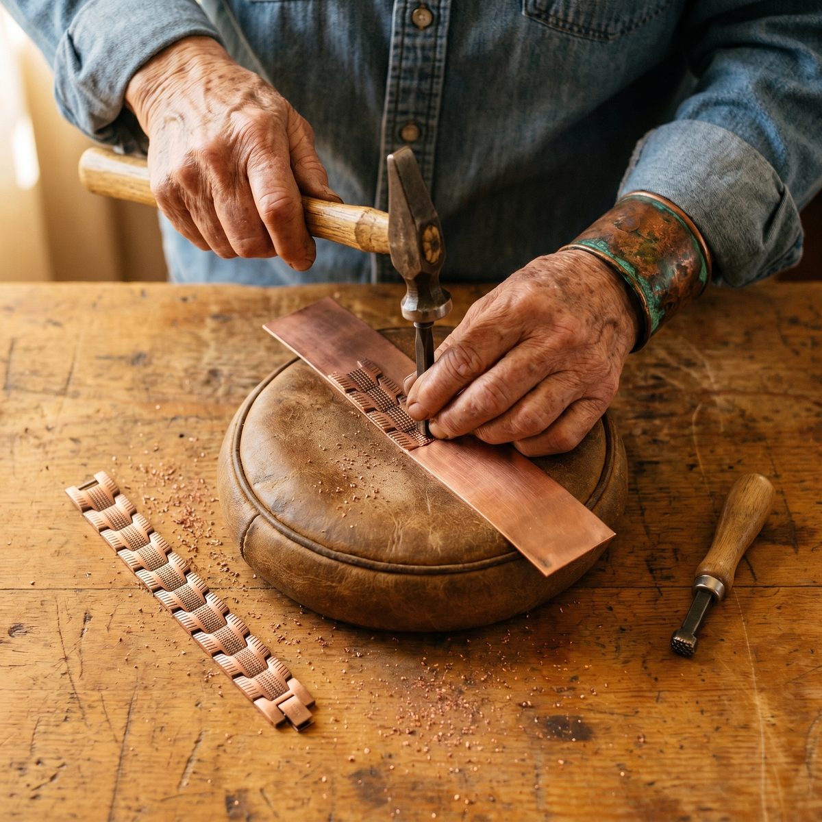 Bracciale in Rame di Valentini & Morelli Roma - Ontano